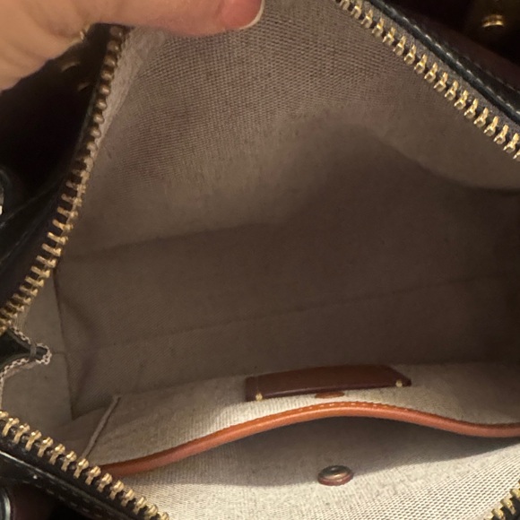 Coach Black Shoulder Bag with Gold Accents - Picture 6 of 12